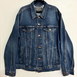 Signature by Levi’s Blue Jean Denim Jacket Casual Western Cowboy Country Small
